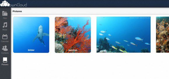 Galerie-Ansicht: ownCloud 5