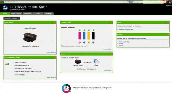 HP-Drucker via Browser konfigurieren