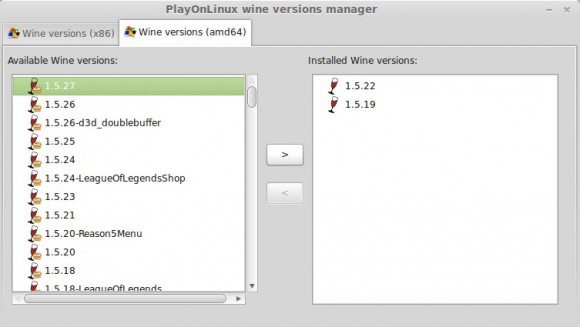 Wine 1.5.27 in PlayOnLinux