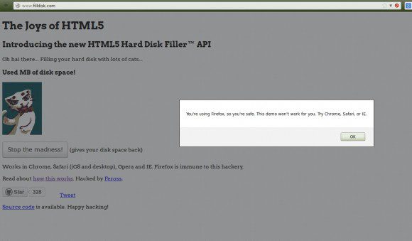 FillDisk.com mit Firefox ...