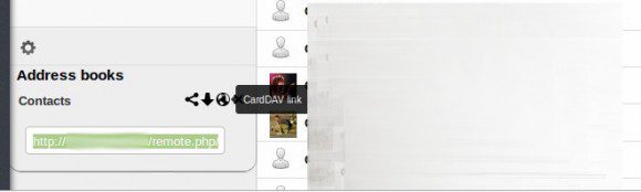 CardDAV-Link finden