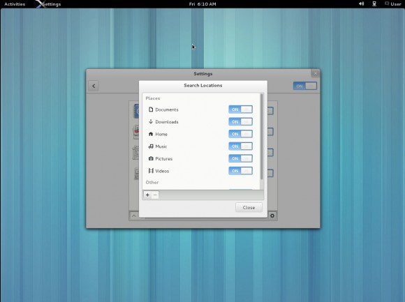 GNOME 3.8: Suche