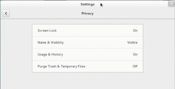 GNOME 3.8: Privatsphäre