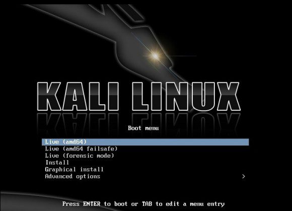 Kali Linux 1.0: Bootscreen