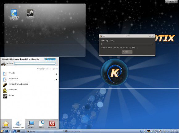 Kanoitix 2013: Steam an Bord