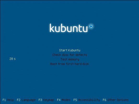 Kubuntu 13.04: Bootscreen