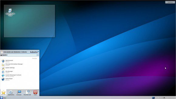 Kubuntu 13.04: Menü