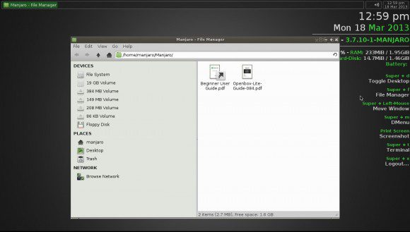 Manjaro Openbox-Lite 0.8.4: Beginner Guide