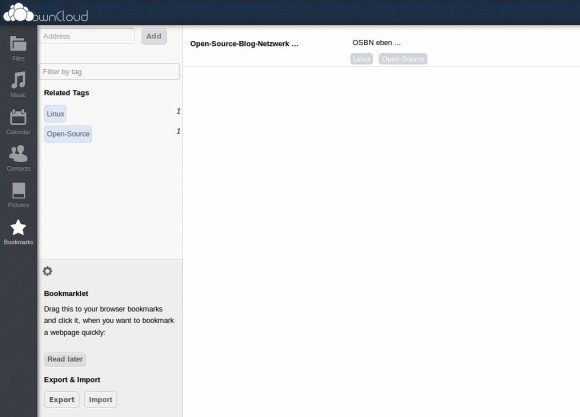 ownCloud: Read Later wiederfinden