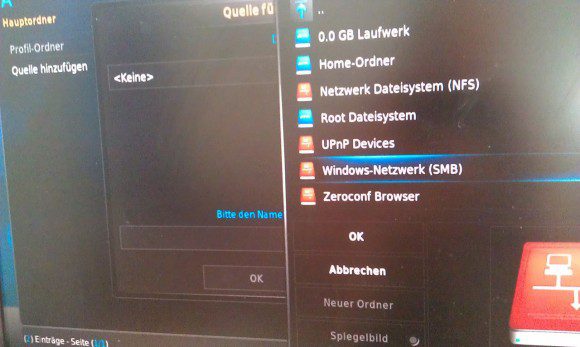 Raspbmc: Windows-Netzwerk