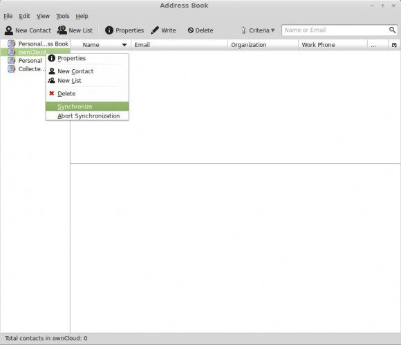 Thunderbird: Remote-Adressbuch synchronisieren