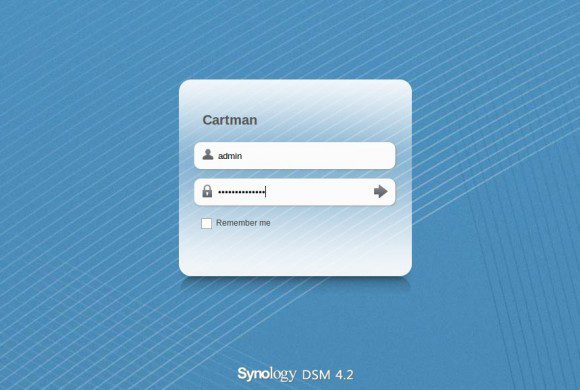 Synology: anmelden