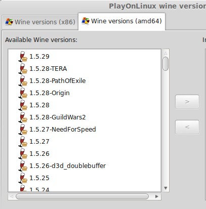 PlayOnLinux mit Wine 1.5.29
