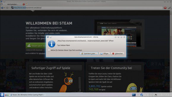 Steam herunterladen ...