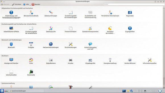 KDE-Systemeinstellungen: Alles lässt sich individuell anpassen