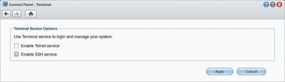 Synology: SSH-Dienst aktivieren