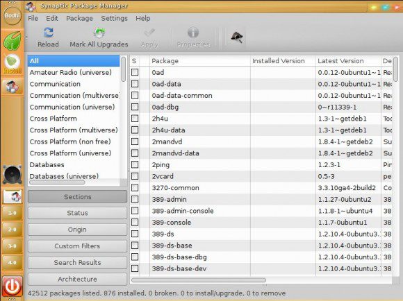 Bodhi Linux 2.3.0: Synaptic