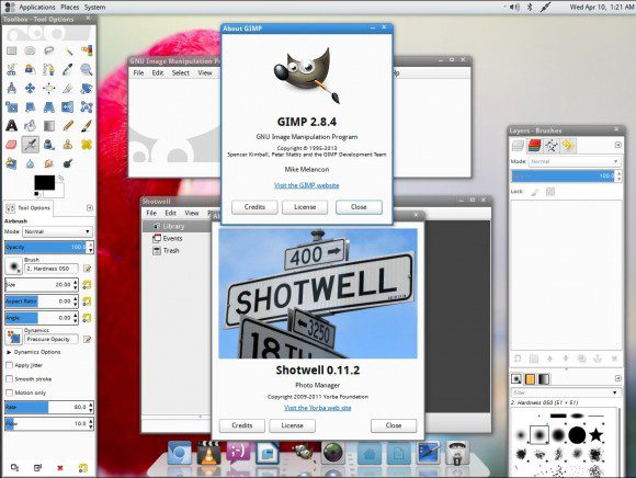 Fuduntu 2013.02: GIMP und Shotwell