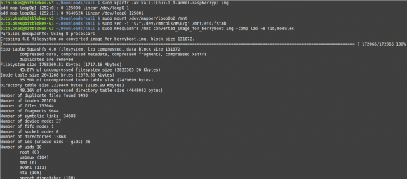 BerryBoot: Abbild von Kali Linux umwandeln