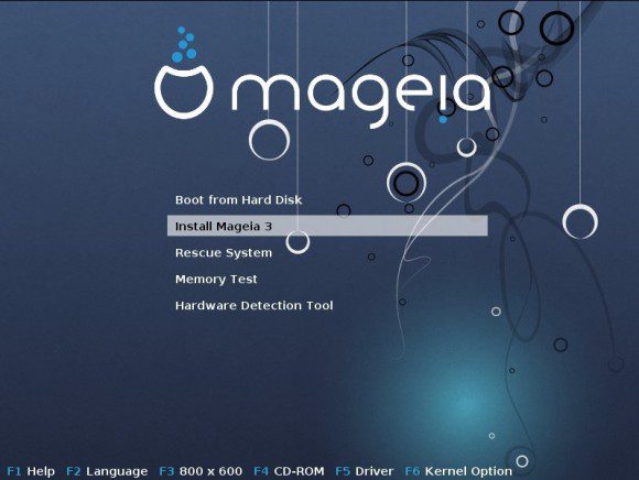 Mageia 3: Bootscreen