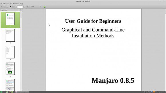 Manjaro Linux 0.8.5 Cinnamon: Beginner-Handbuch