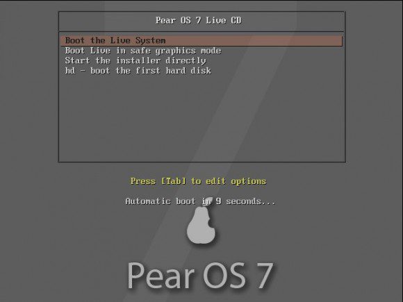 Pear OS 7: Bootscreen
