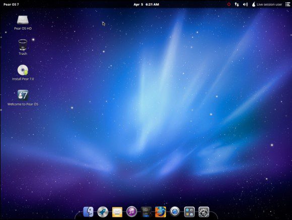 Pear OS 7: Desktop