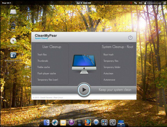 Pear OS 7: CleanMyPear