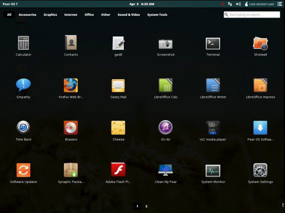 Pear OS 7: Launchpad