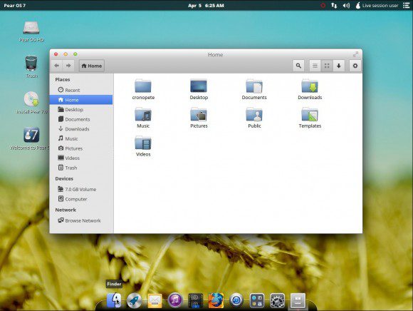 Pear OS 7: Finder