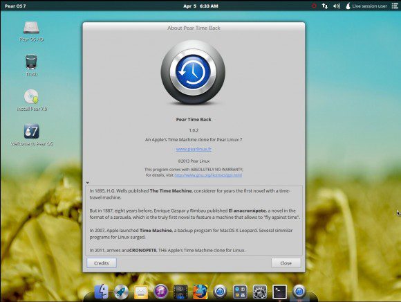 Pear OS 7: Time Back ist anaCRONOPETE