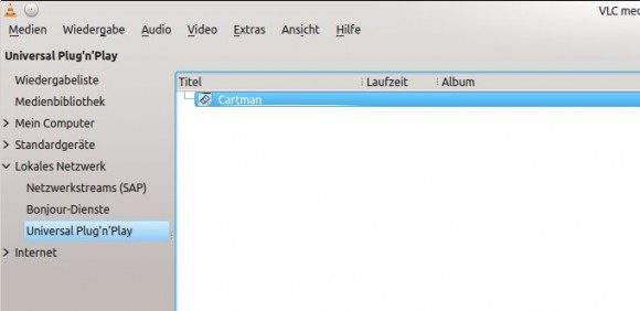 VLC und UPnP