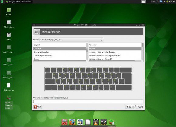 Manjaro 0.8.5.2 (Quelle: manjaro.org)