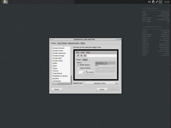 CrunchBang Linux 11 "Waldorf": Look & Feel