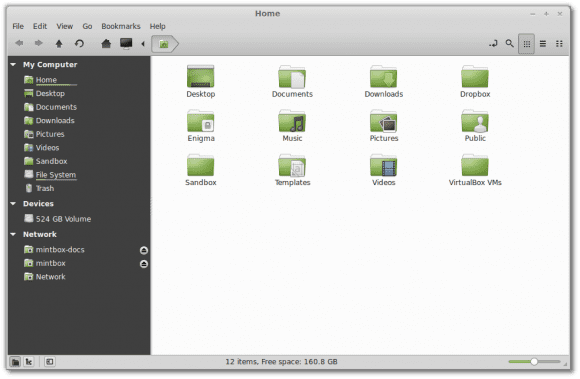 Dateimanager Nemo (Quelle: cinnamon.linuxmint.com)