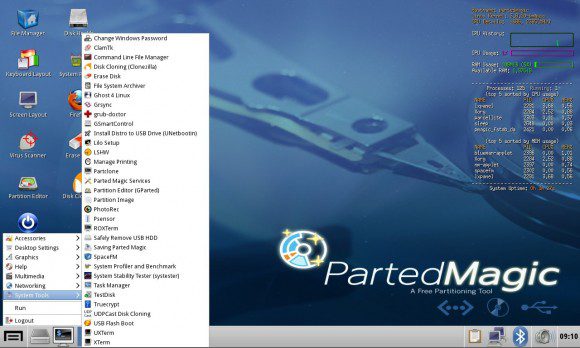 Parted Magic 2013_05_01: System-Tools
