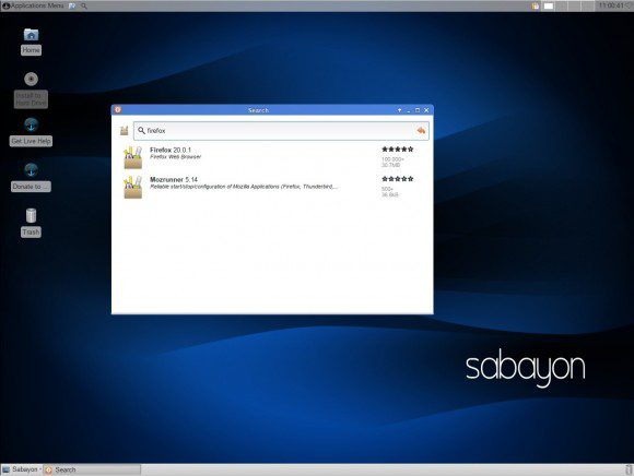 Sabayon 13.04 Xfce: Rigo