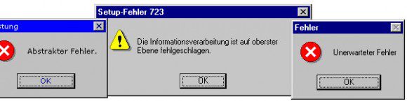 Windows-Fehlermeldungen