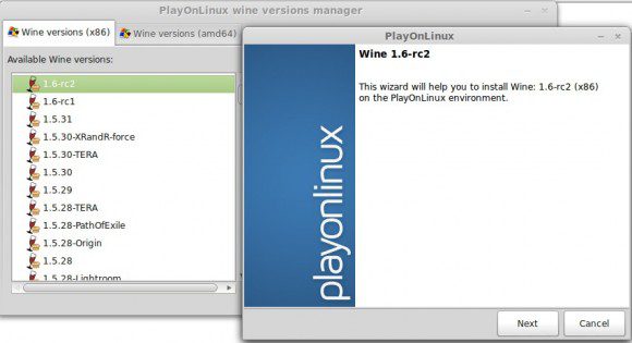 Wine 1.6-rc2: Auch via PlayOnLinux