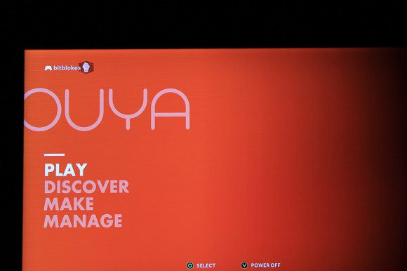 OUYA: Startbildschirm