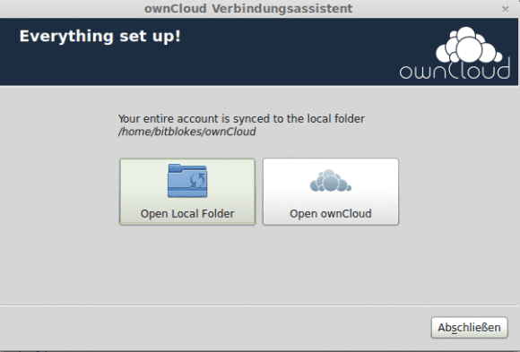 ownCloud-Desktop-Client: Was öffnen?