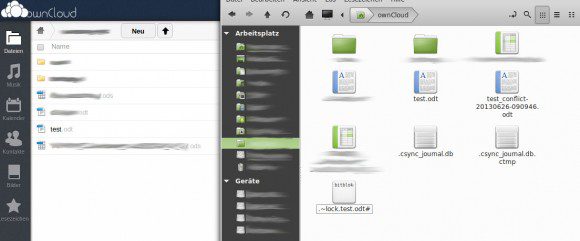 ownCloud Desktop Client: _conflict nur auf dem Desktop
