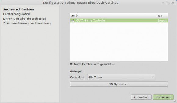 OUYA GAME Controller unter Linux Mint