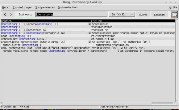 Ding: Übersetzung