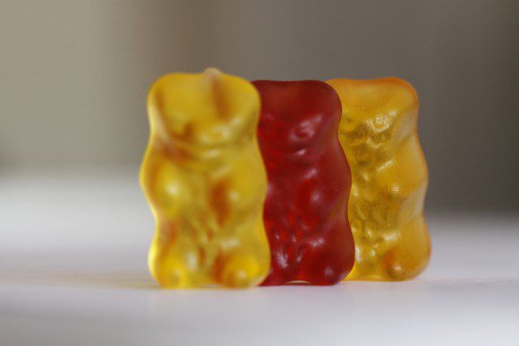 Gummibärchen: Das orange im Fokus