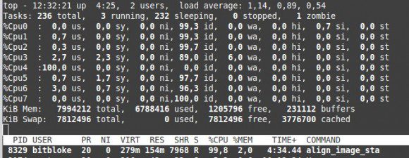 align_image_stack auf CPU4