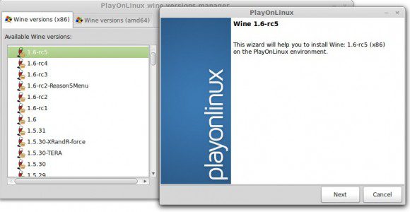 Wine 1.6 via PlayOnLinux