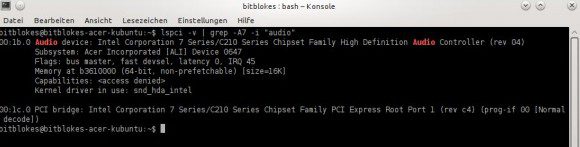 lspci-Ausgabe