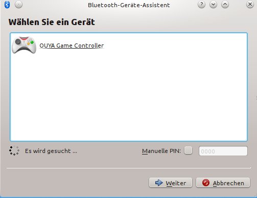 OUYA GAME CController unter Kubuntu 13.04
