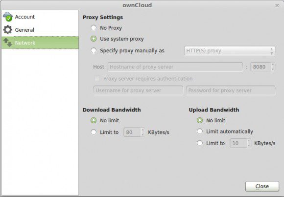 ownCloud-Client mit Bandbreitenkontrolle